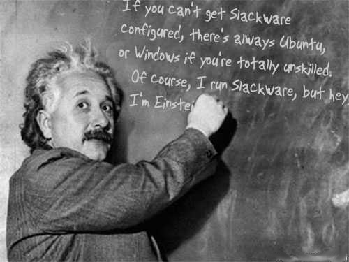 Einstein's view on his choice of OS